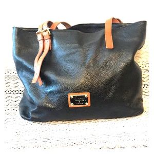 Black Leather Valentina Hobo